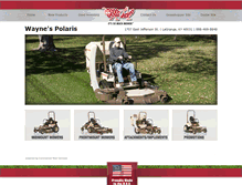 Tablet Screenshot of grasshoppermower.waynesoutdoorequipment.com